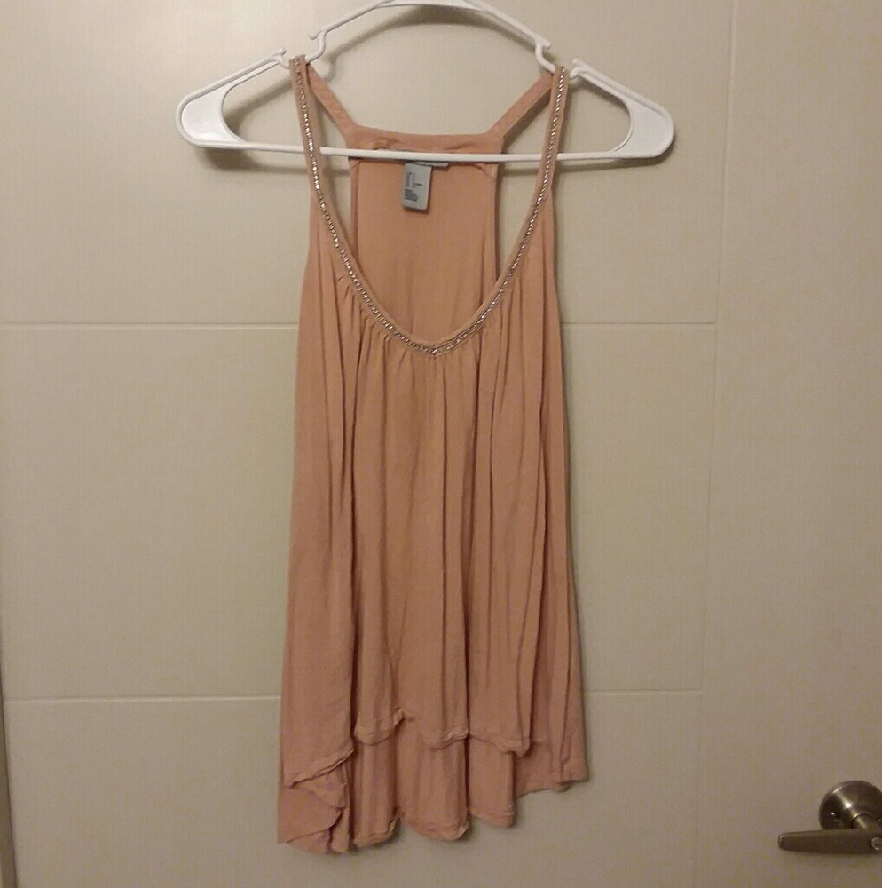 nude shirt with sparkly detail
